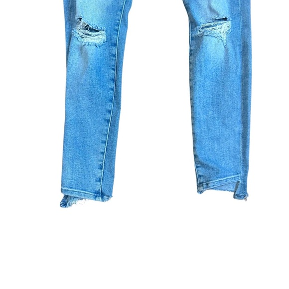 Mother The Stunner Zip Ankle Step Chew Jeans In Poisoned Petals Size 26 - Picture 6 of 15